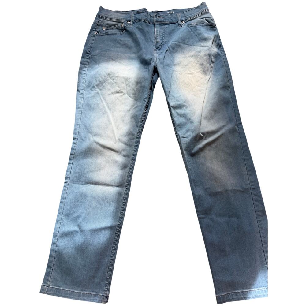 Mugsy Jeans Light Blue Wash Men’s Stretch Jeans - Classic Fit Super Soft Comfort